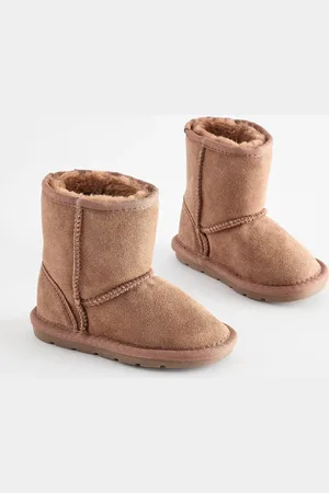 Next Tan Brown Tall Suede Pull On Ankle Boots AU 10 (EU 28)
