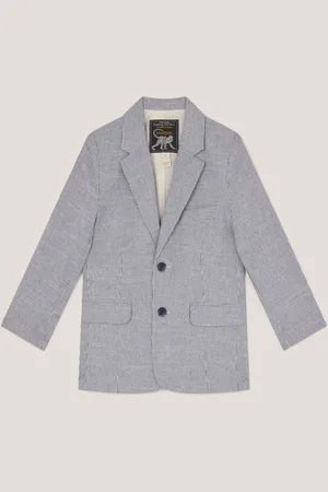 Monsoon Blue Pinstripe Cotton Blazer 5 Years (110cm)