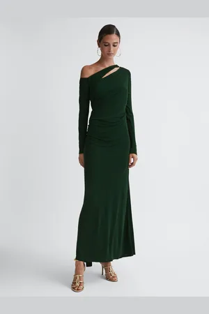 Reiss Delphine Off-The-Shoulder Cut-Out Maxi Dress AU 6