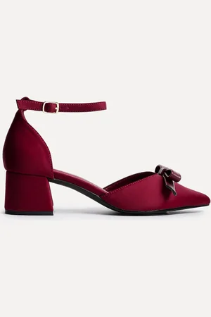 Linzi Orla Low Block Heeled Courts With Bow Detail AU 9 (EU 40)