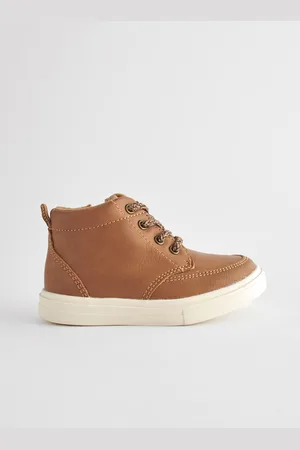 Next Tan Brown Wide Fit (G) Warm Lined Chukka Boots AU 10.5 (EU 28.5)