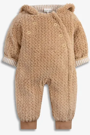 The Little Tailor Baby Chunky Sherpa Fleece Pramsuit 3