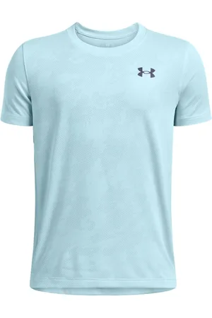 Under Armour Blue Tech Vent Jacquard Short Sleeve 100% Cotton T-Shirt 9