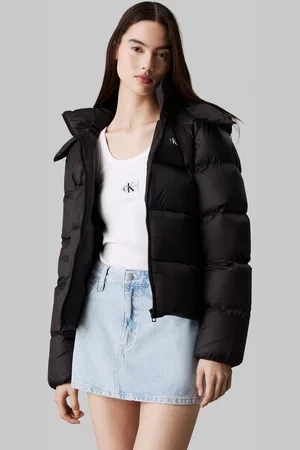Calvin Klein Black Down Short Puffer Jacket XS