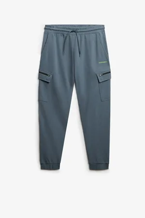 Superdry Blue Tech Logo Cargo Joggers L