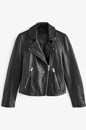 AllSaints AllSaints Black Chrome Dalby Biker Jacket AU 12