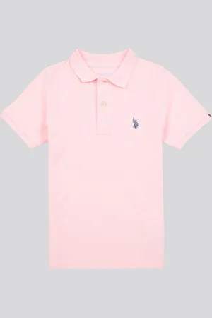 U.S. Polo Assn. U. S. Polo Assn. Boys Double Horsemen 100% Cotton Polo Shirt 140146cm