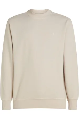 Calvin Klein Cream Washed 100% Cotton Sweatshirt XS