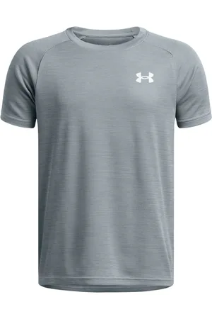 Under Armour Blue Tech Textured Short Sleeve 100% Cotton T-Shirt 9