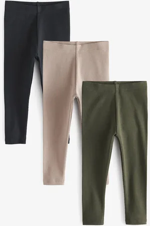 Next Khaki/Stone Leggings 3 Pack (3mths-7yrs) 4
