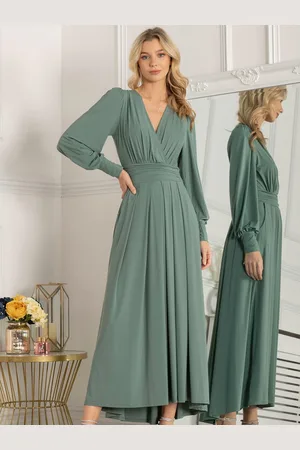 Jolie Moi Rashelle Jersey Long Sleeve Maxi Dress AU 12