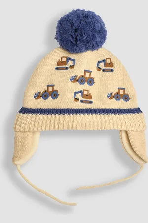 JoJo Maman Bébé Cream Embroidered Hat 1