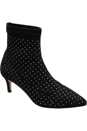 Ravel Black Chrome Imi Suede Sock Ankle Boots AU 10 (EU 42)