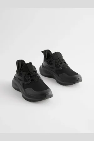 Next Black Mesh Elastic Lace Trainers AU 4 (EU 37)