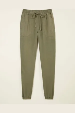 Fat Face FatFace Lyme Khaki Green Cuffed Joggers AU 14 L