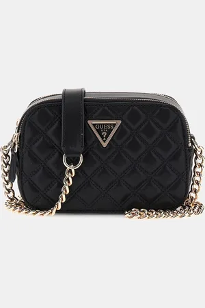 Guess Giully Quilted Black Camera Bag One