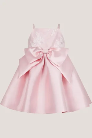 Monsoon Baby Juniper Satin Lace Bow Bridesmaid Dress 6
