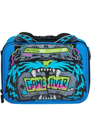 SMIGGLE Blue Eclipse Oblong Attach Lunchbox one