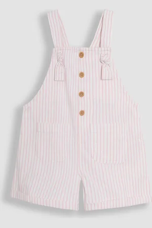 JoJo Maman Bébé Pink Stripe Dungaree 5