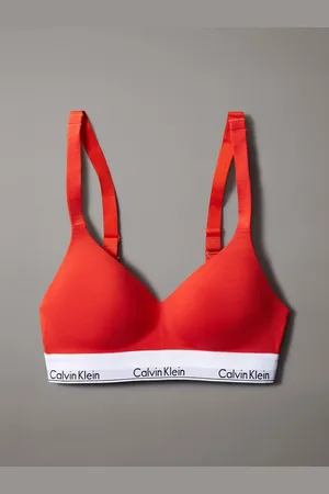 Calvin Klein Red Modern Cotton Lift Bralette XS