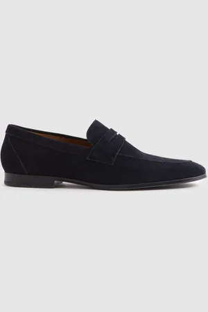 Reiss Bray Suede Suede Slip On Loafers AU 10 (EU 44)