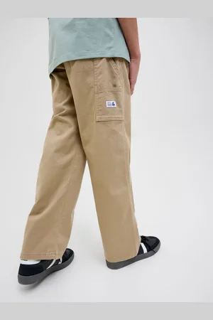 JACK & JONES Relaxed Fit Carpenter Brown Trousers 12 Years (152cm)