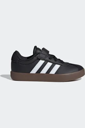 adidas Black/Tan VL Court 3.0 Trainers AU 13.5 (EU 32)