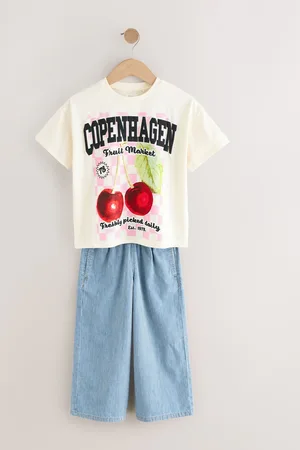 Next 100% Cotton T-Shirt and Jeans Set (3-16yrs) 3 Years (98cm)