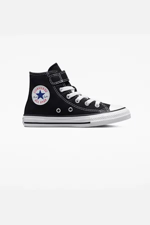 Converse Black 1V High Top Junior Trainers AU 2 (EU 34)