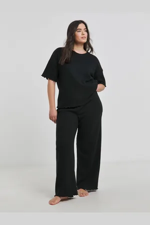 Simply Be Black Waffle Lounge Set UK 12