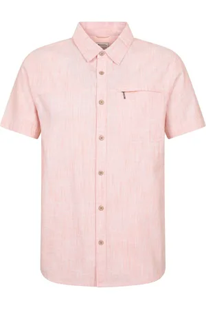 Mountain Warehouse Mens Coconut Slub Texture Short Sleeve 100% Cotton Shirt XL