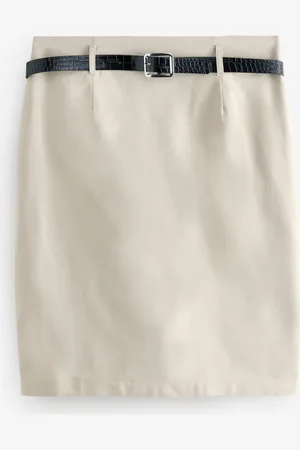 Next Pencil Knee Length Belted Skirt AU 18 R