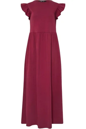 Long Tall Sally 100% Cotton Frill Smock Midi Dress AU 20 Tall