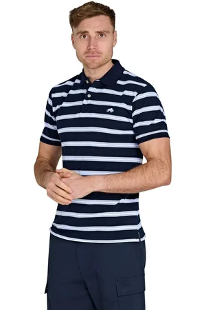 Raging Bull Classic Triple Stripe Birdseye 100% Cotton Polo Shirt 4XL