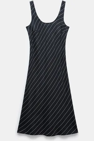 mint&berry Striped Midi Dress XL