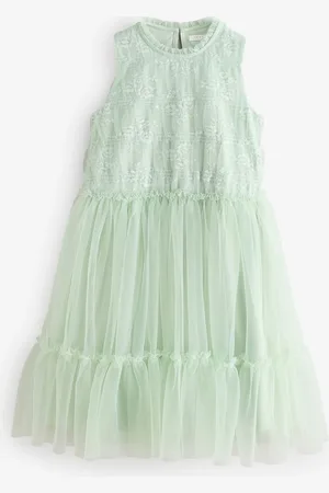 Next Tiered Mesh & Lace Flower Girl Dress (3-16yrs) 8 Years (128 cm)