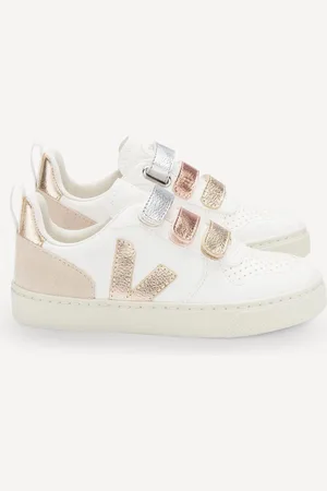 Veja Small V-10 White Trainers AU 3 (EU 35)