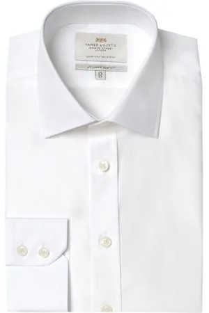 Hawes & Curtis Slim Poplin 100% Cotton Shirt AU 39 Regular