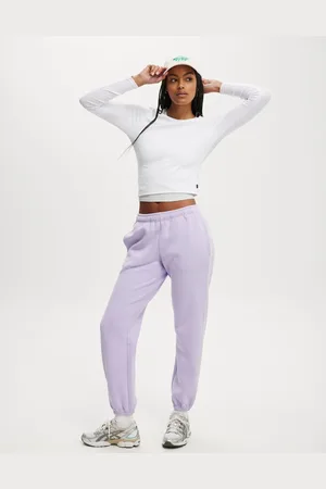 Cotton On Purple Plush Essential Gym Joggers L