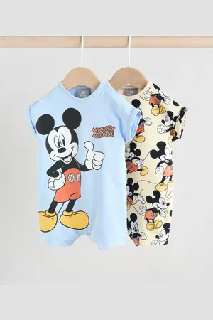 Next Blue Mickey Mouse Baby Rompers 2 Pack 12
