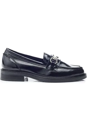 Moda In Pelle Estephe Snaffle Trim Almond Toe Leather Loafers AU 9 (EU 40)