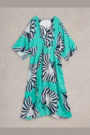 White Stuff Blue Cleo Kimono M
