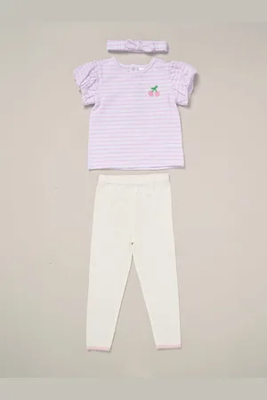 LILY & JACK Purple Printed Top and Legging Set 18 Months (86cm)