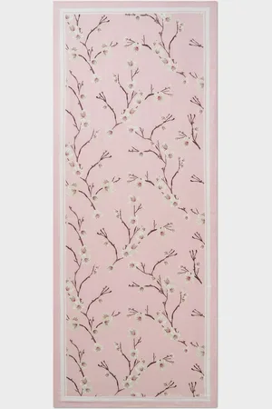 J.Crew Pink Floral Print Scarf One