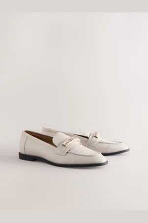 Next Standard Fit Forever Comfort Leather Chain Detail Slim Loafers AU 7 (EU 38)