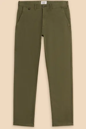 White Stuff Green Sutton Organic Chino Trousers 34W x 31L (UK 34 R)