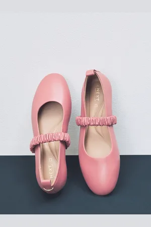 Next Standard Fit Forever Comfort Premium Leather With Motionflex Ruched Mary Jane Shoes AU 8.5 (EU 40)