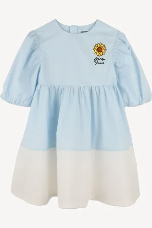 Kenzo Long Sleeve Sunflower 100% Cotton Dress 5 Years (110cm)