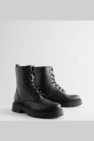 Next Black Forever Comfort Chunky Lace-Up Ankle Boots AU 10 (EU 42)