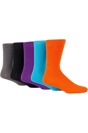 Jeff Banks Orange Cotton Leisure Socks One